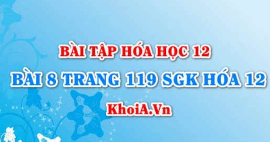 Bài 8 trang 119 SGK Hoá 12: Tính chất hóa học của kim loại kiềm thổ, hợp chất quan trọng của kim loại kiềm thổ